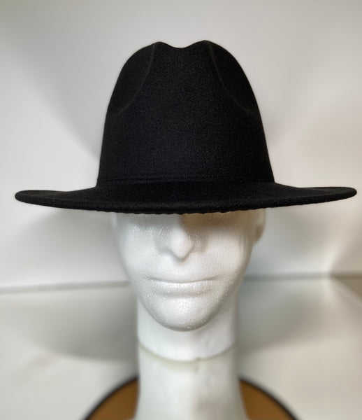 Black Tan Bottom Fedora