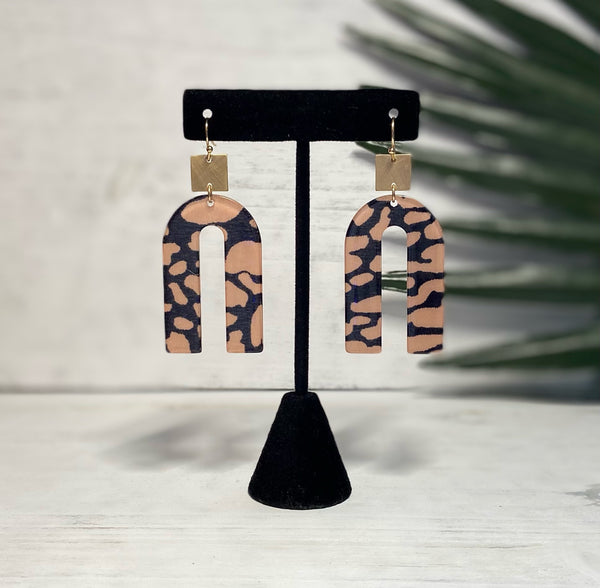 Cheetah Arch Earrings